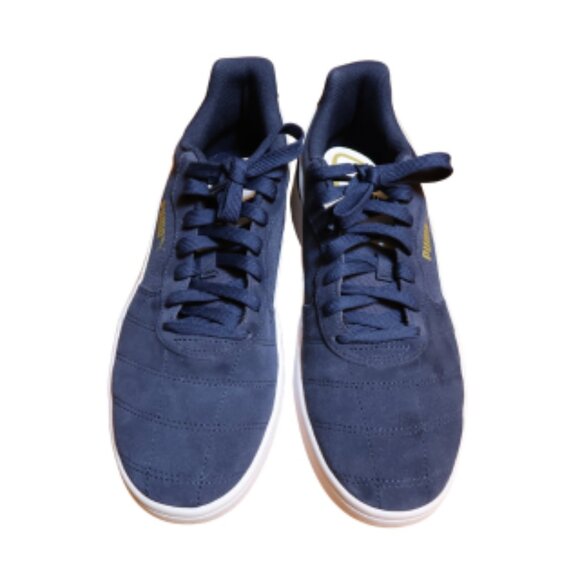PUMA Suede Navy Sneakers Men’s 11 NWOT SoftFoam+ Gorpcore Minimalist Rave Office - Picture 3 of 14